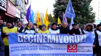 Eskişehir'de Emekçilerden 'Geçinemiyoruz' Yürüyüşü