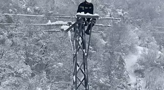 Kuzey Anadolu'da Kar Fırtınası Elektrik Kesintilerine Neden Oldu