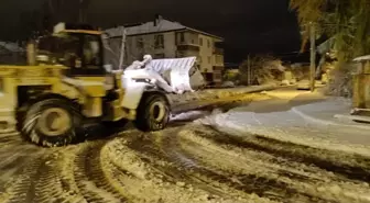 Seydişehir'de Kar Temizleme Çalışmaları Devam Ediyor