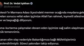Bakan Işıkhan'dan Heyelan Sonrası Vefat Eden İşçiye Başsağlığı Mesajı