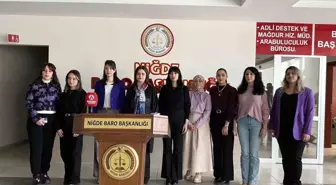 Niğde Barosu'ndan Kadına Şiddete Karşı Basın Açıklaması