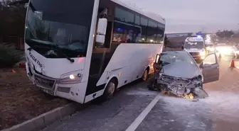 Tekirdağ'da Otomobil ile Midibüs Çarpıştı: 1 Ölü, 5 Yaralı