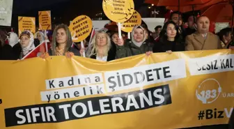 Amasya'da Kadına Yönelik Şiddetle Mücadele Yürüyüşü Düzenlendi