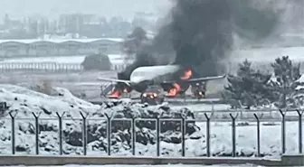 Esenboğa Havaalanı'ndaki Yangın Tatbikatı Korkuya Neden Oldu