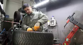 Sakarya'da Kış Lastiği Uygulaması Öncesi Yoğunluk