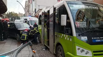 Karamürsel'de Cipin Durağa Çarpmasıyla 6 Kişi Yaralandı