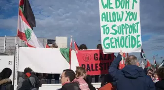 Strazburg'da Filistin Halkının Korunması İçin Gösteri Düzenlendi