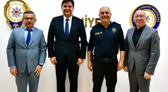 Fethiye Belediye Başkanı Karaca, Yeni Emniyet Müdürü Yüceur'u Ziyaret Etti