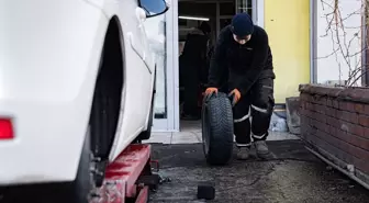 Ülke Genelinde Kış Lastiği Uygulaması İçin Servislerde Yoğunluk