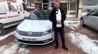 Karaman'da Aniden Yola Fırlayan Tilkiye Otomobil Çarptı