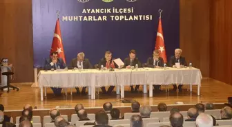 Ayancık'ta Muhtarlar Toplantısı Gerçekleşti