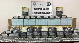 Balıkesir'de Kaçak Tütün Operasyonu: 100 Bin Boş Makaron Ele Geçirildi