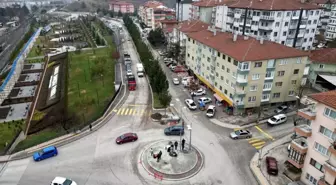 Çankırı'da Yanlar Caddesi Refüj Yenileme Çalışmaları Başladı