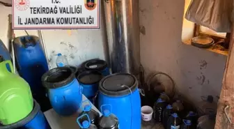 Tekirdağ'da 1 Ton 165 Litre Sahte İçki Ele Geçirildi