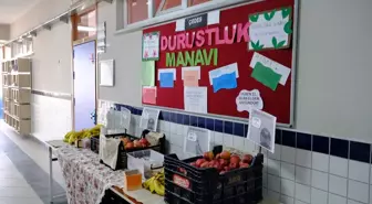 Karapınar'da Dürüstlük Manavı Projesi İle Öğrencilere Değerler Aşıladı