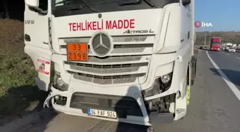 Kocaeli'de Kimyasal Madde Yüklü Tanker Kazası