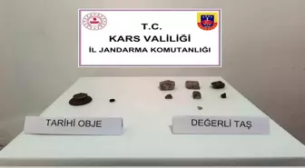 Susuz'da Jandarma Tarihi Eser Ele Geçirdi