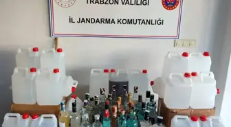 Trabzon'da 44 Litre Sahte İçki ve 70 Litre Bandrolsüz Etil Alkol Ele Geçirildi