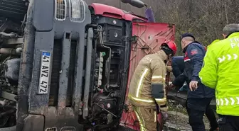 Bursa'da Kimyasal Madde Yüklü Tanker Devrildi, Sürücü Hayatını Kaybetti