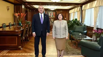 Mevlüt Çavuşoğlu, Azerbaycan Milli Meclis Başkanı ile Görüştü