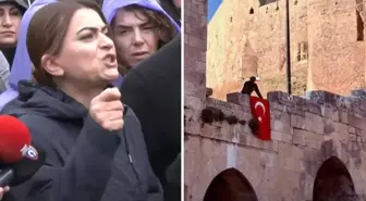 DEM Partili Gülistan Kılıç Koçyiğit, Halep Kalesi'ne Türk bayrağı asılmasından rahatsız