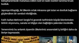 Emine Erdoğan'dan Japonya Veliaht Prensesi Akishino ile görüşmesine ilişkin paylaşım Açıklaması