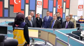 Bayburt Valisi, 112 Acil Çağrı Merkezi'ni Ziyaret Etti