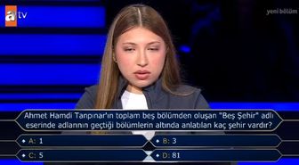 Ahmet Hamdi Tanpınar'ın toplam beş bölümden oluşan 'Beş Şehir' adlı eserinde adlarının geçtiği bölümlerin altında anlatılan kaç şehir vardır?