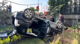 Bursa'da Takla Atan Araçta İki Kişi Yaralandı