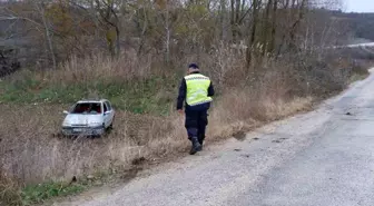 Edirne'de Otomobilin Tarlaya Uçtuğu Kazada 1 Yaralı