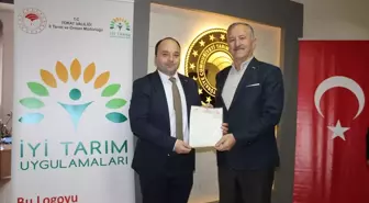 Tokat'ta İyi Tarım Uygulamaları Sertifikası Dağıtıldı