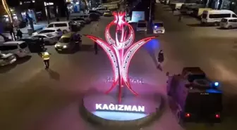 Kars'ın Kağızman ilçesinde asayiş denetimleri yapıldı