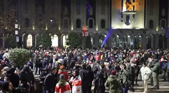 Gürcistan'da Ab Üyeliği İçin Müzakerelerin Askıya Alınmasına Karşı Protestolar Devam Ediyor