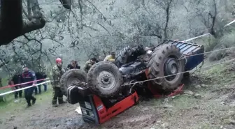 Bursa'da Devrilen Traktör Altında Kalan Sürücü Hayatını Kaybetti