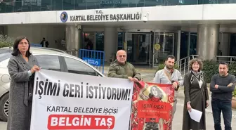 Kartal Belediyesi'nde İşten Çıkarılan İşçi Protesto Etti