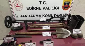 Edirne'de Kaçak Kazı Yapan Çift Gözaltına Alındı