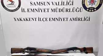 Samsun'da Ruhsatsız Silah ve Mermi Ele Geçirildi