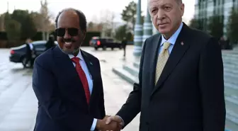 Cumhurbaşkanı Erdoğan, Somali Cumhurbaşkanı Mahmud ile bir araya geldi