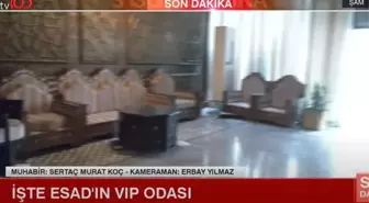 tv100 ekibi, Esad'ın kaçış rotasını ve VIP odasını görüntüledi