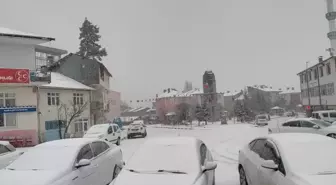 Tokat'ın Başçiftlik ilçesinde kar yağışı etkili oldu