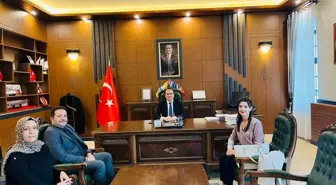Baskil Kaymakamı Türker'i Doğal Gaz Şirketi Yetkilileri Ziyaret Etti