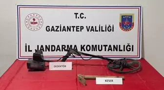 Gaizantep'te Kaçak Kazı Yapan Şüpheli Gözaltına Alındı