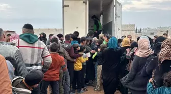 İHH, Münbiç'te 1000 Kişiye Gıda Yardımı Ulaştırdı