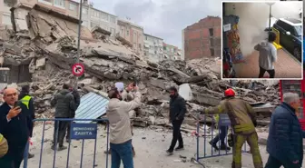 İstanbul'da 5 katlı bina yıkım çalışması sırasında çöktü