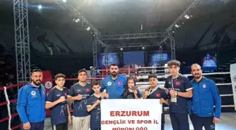 Erzurum Gençlik Spor Kulübü Muay Thai Takımı, Antalya'dan 3 Madalya ile Döndü