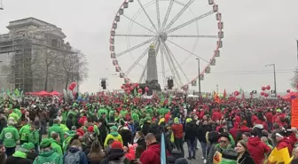 Belçika'da Çalışanlardan Yeni Hükümete Protesto