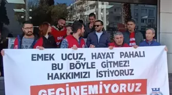 DİSK'e Bağlı 93 İşçi Haksız İşten Çıkarılma Nedeniyle Eylemde