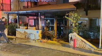 Bodrum'daki Otelde Yangın Panic Yaratı