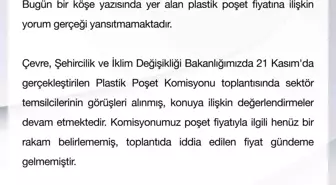 Bakanlık Plastik Poşet Fiyatıyla İlgili Açıklama Yaptı