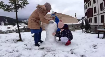 Bolu'da Kar Tatili Çocuklara Eğlence Oldu